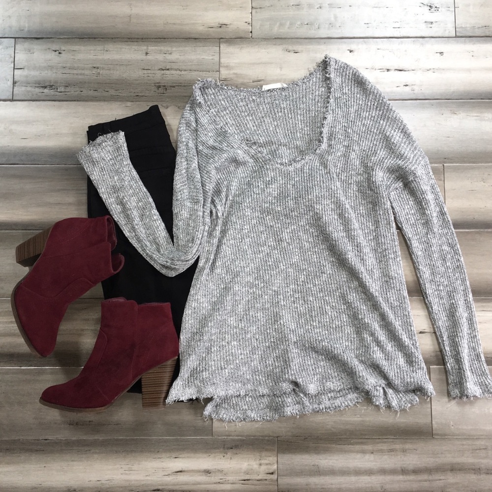 Distressed sweater